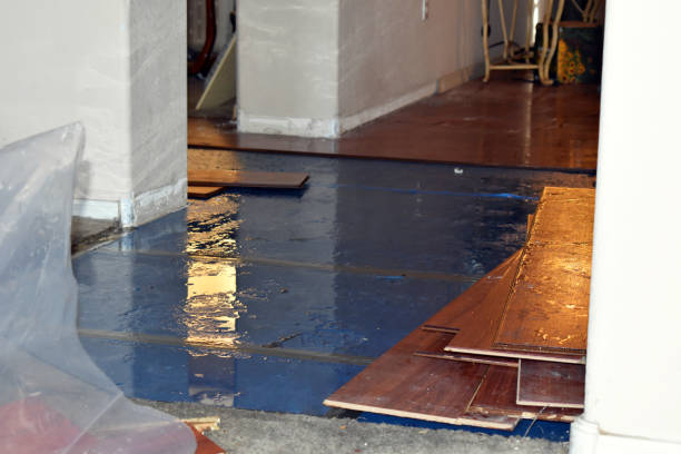 Professional Flood Cleanup technician working in Rothbury, MI
